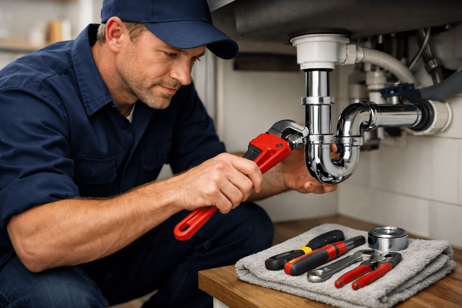 Plumbing technician